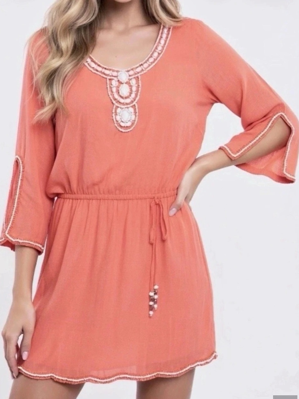 Lilly Pulitzer Beaded Linen Delisa Dress
